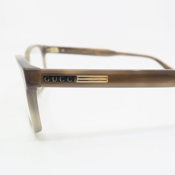 Gucci GG0826O 006 55mm Tan, Rectangle, Unisex, New Eyeglasses Frames. - Picture 5 of 9